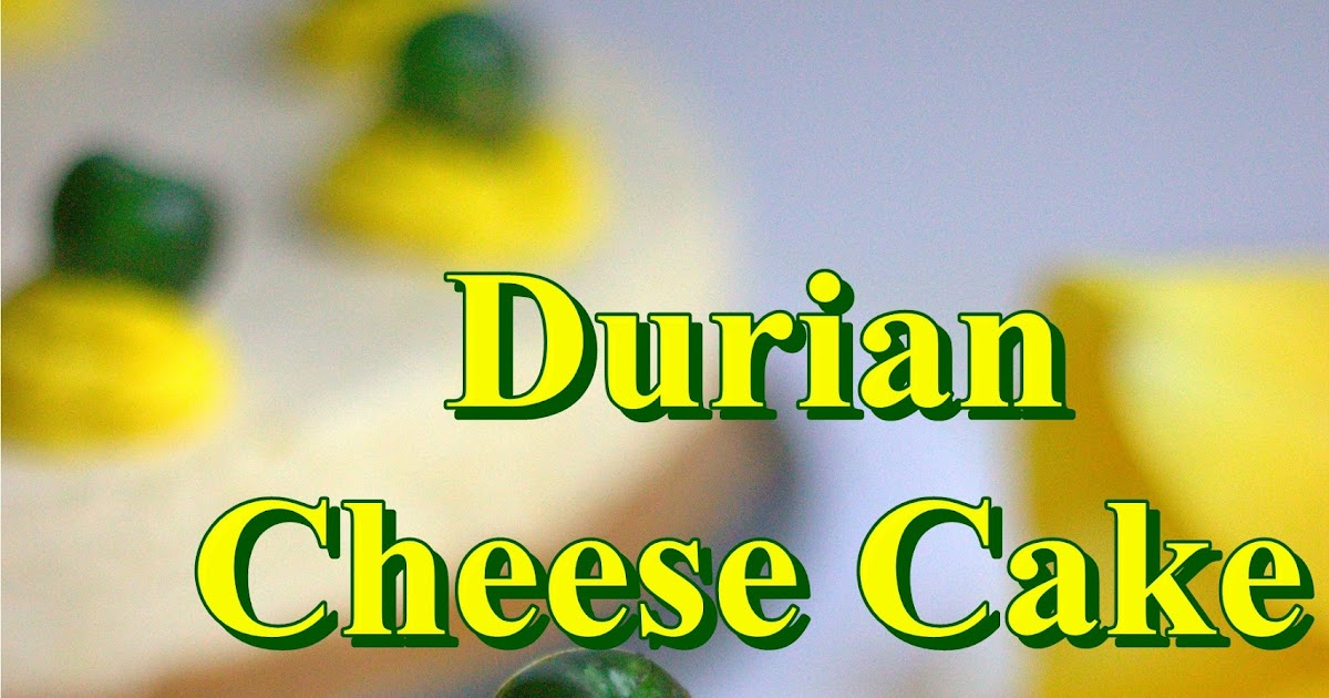 Our Journey Begins: Non - Bake Durian Cheese Cake