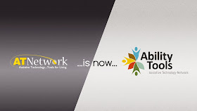 image of old logo and name AT Network is now Ability Tools new name and logo
