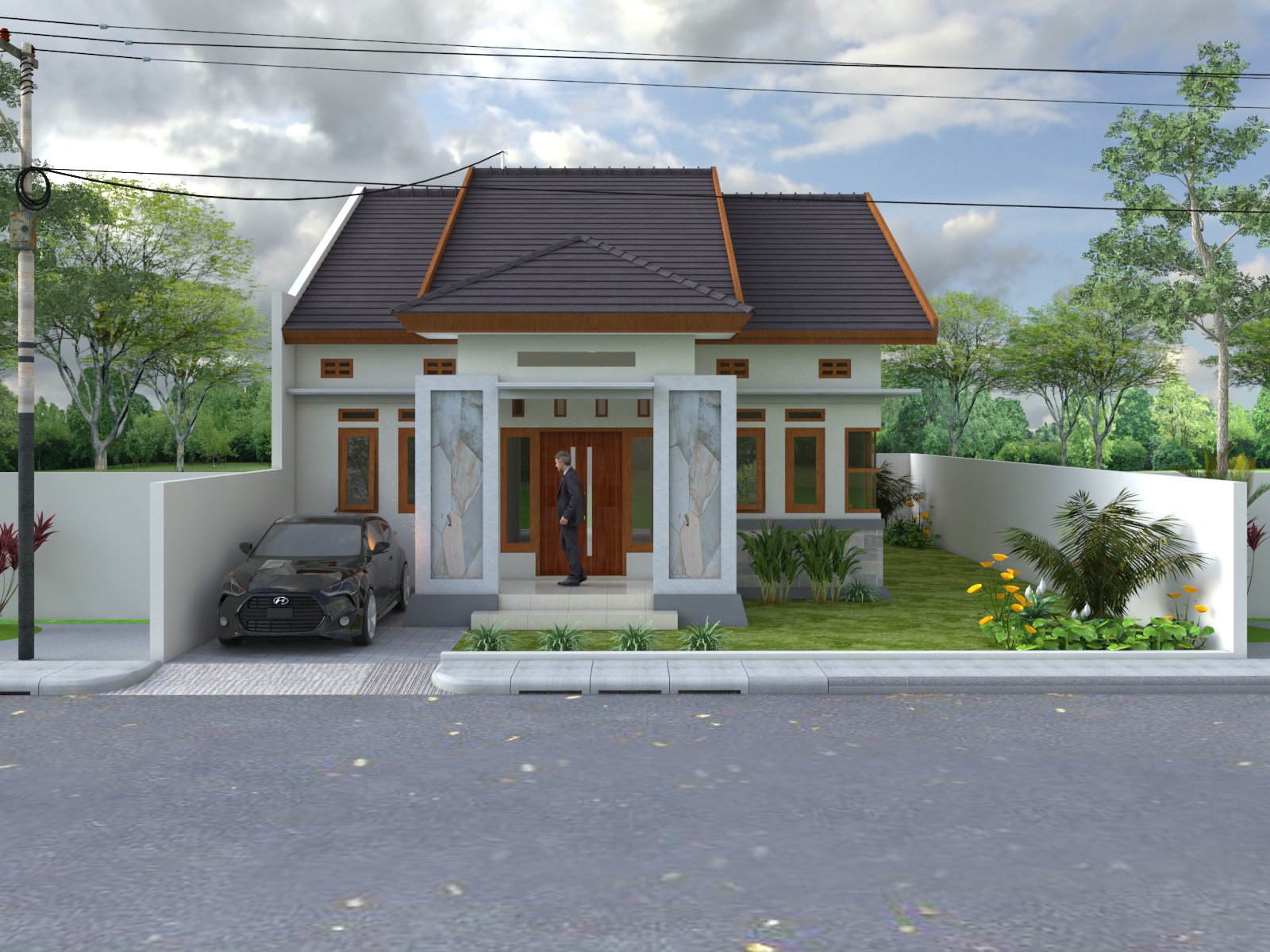 Lt1 41 Desain Rumah Minimalis 1 Lantai Bpk Yudi Di Propinsi Aceh
