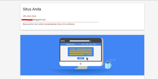 Cara Add Site Blogspot di Google Adsense