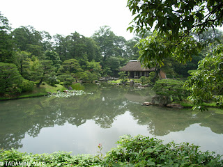 A quiet and peaceful villa close to a pond, Katsura Imperial Villa, Kyoto