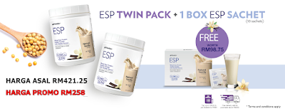 Promosi Jun 2022 ESP Shaklee Tong Canister Free Dalam Sachet