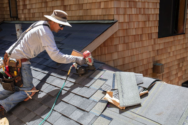 Asphalt roof repair