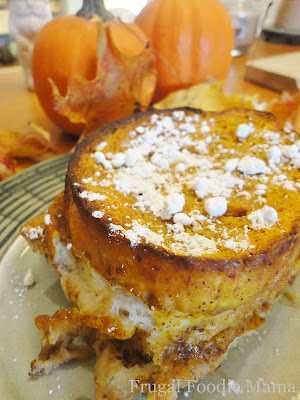 This creamy Overnight Pumpkin Chai French Toast can be assembled the night before making it perfect for Thanksgiving breakfast & busy fall mornings.