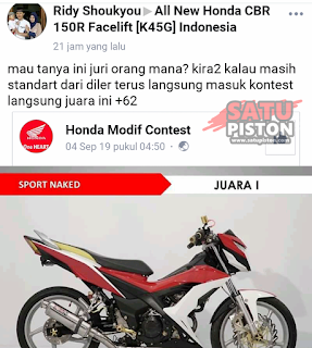 Warganet Dibuat Geram Oleh Honda Sonic 150 Ini. Fakta Di Baliknya Mengejutkan.