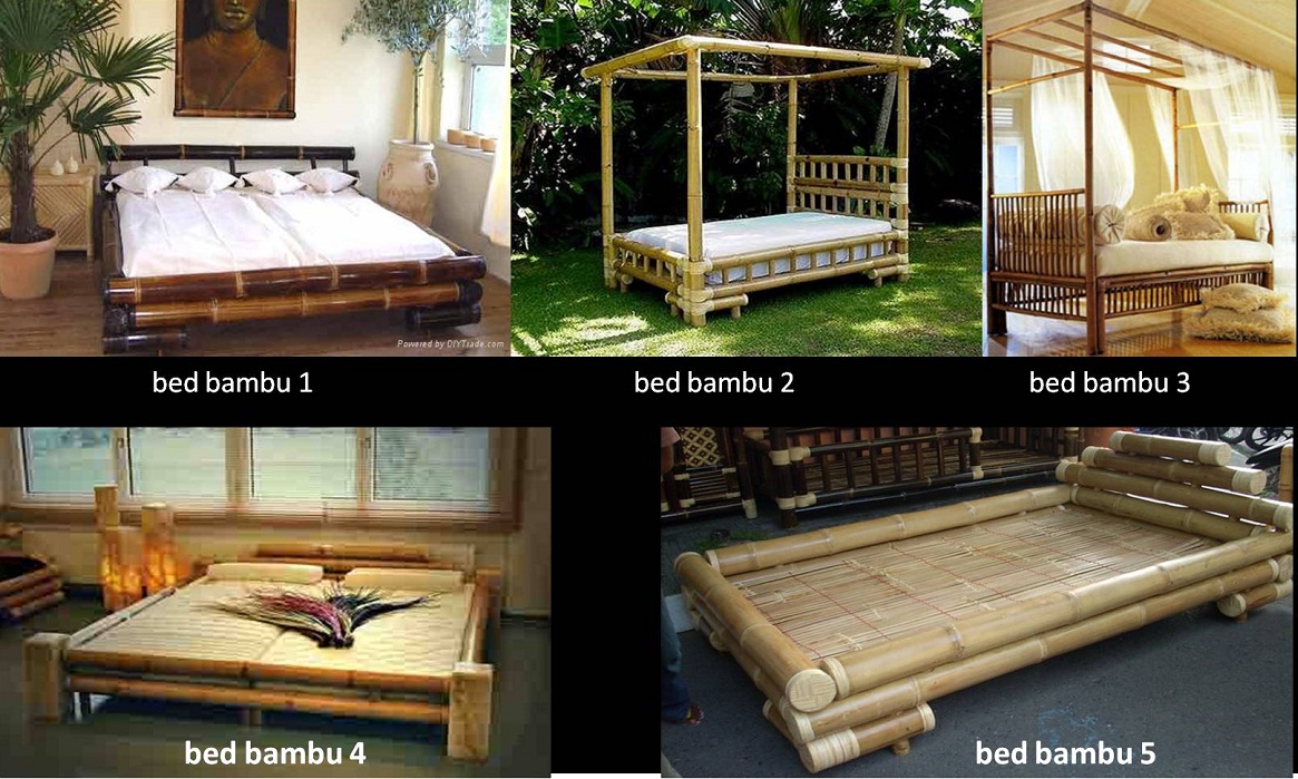 Taman Bambu  Nusantara Aneka Model Furnitur dari Bambu 