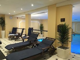 the pool relaxation area at the grand hotel eastbourne