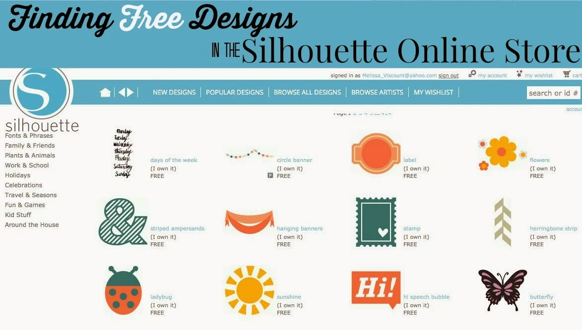 Find, download, designs, Silhouette online store