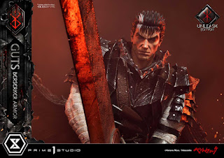 Berserk - Guts in Bersrk Armor Rage Edition y Unleash Edition Statues de Prime 1 Studio