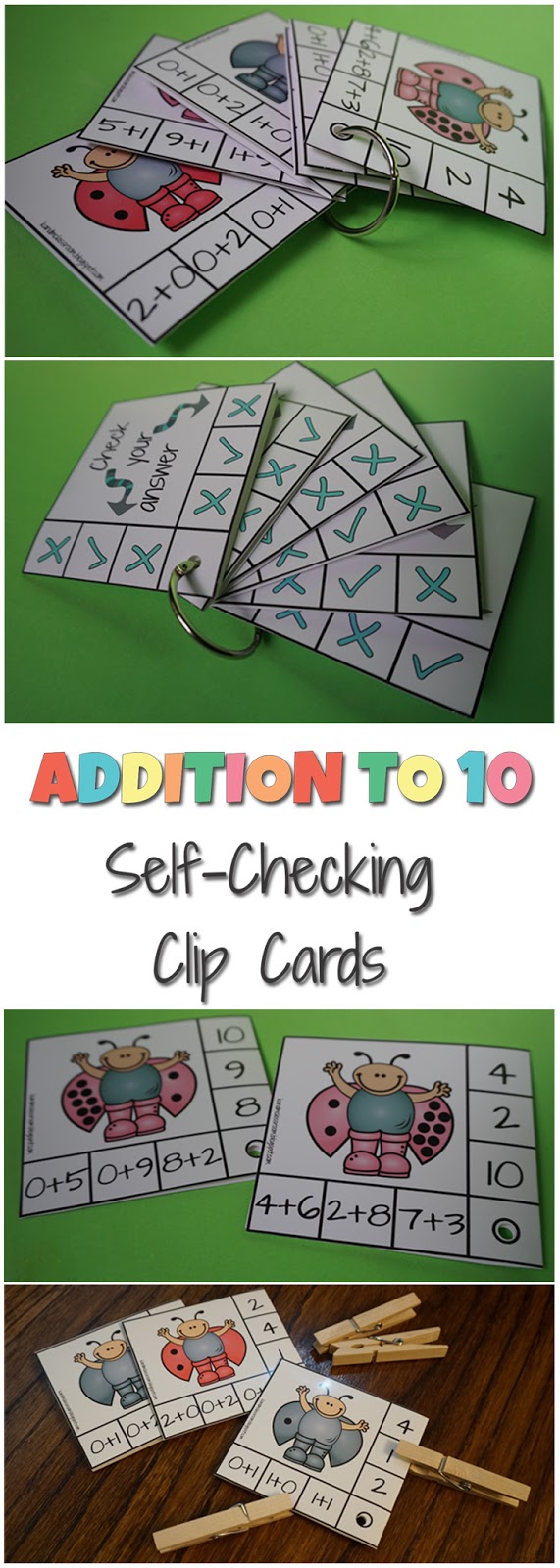 https://www.teacherspayteachers.com/Product/Addition-to-10-Self-Checking-Clip-Cards-2892245