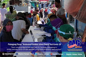 Pedagang Pasar Tradisional di Jember Jalani Rapid Test Covid-19