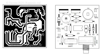 Muestra de PCB de dimmer para LEd de potencia.