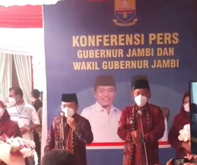 Saat Penyambutan Gubernur-Wakil Gubernur Baru Jambi