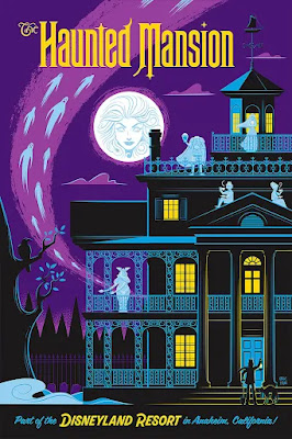 Disneyland’s Haunted Mansion Screen Print by Eric Tan x Cyclops Print Works x Disney