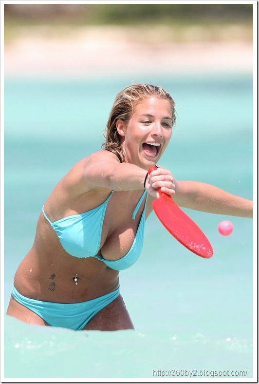 Gemma Atkinson Busting Out In Blue