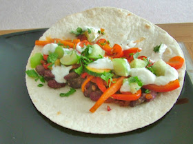 Veg Fajita from Riverford recipe box