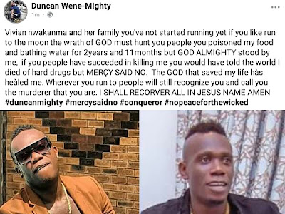 PHOTO: Singer Duncan Mighty Critically ill, Calls Out Those Who Poisoned his food.