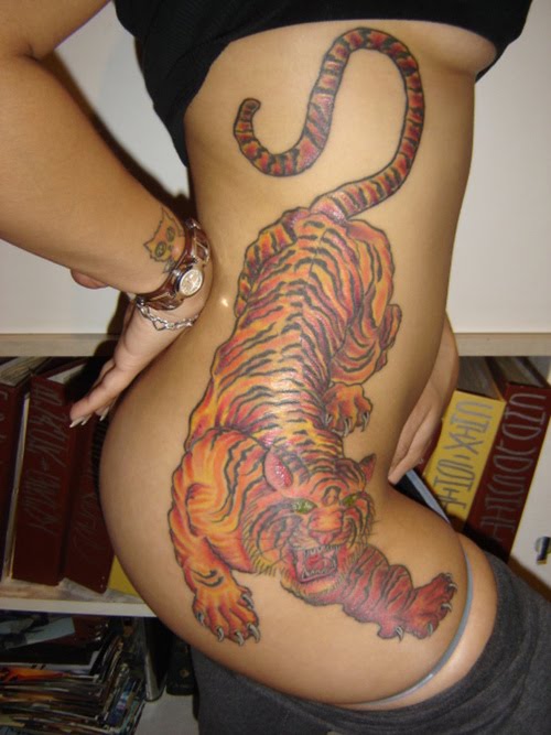 Baby Tiger Tattoo Design On The Body Cool Girls tiger tattoos for women