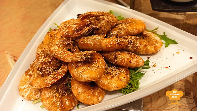 Tung Yuen Chinese New Year 2022 Menu  - Baked White Shell Prawns With Spicy Roasted Sesame Paste