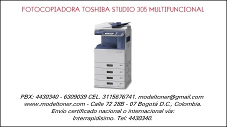 FOTOCOPIADORA TOSHIBA STUDIO 305 MULTIFUNCIONAL