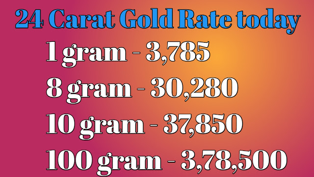 Gold Rate Today:Gold Price Today: 24 Karat & 22 Carat Gold Rates| Gold Rate Today In India