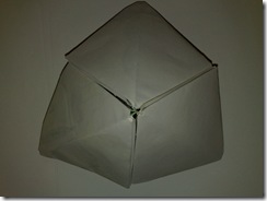 Piramida hexagonala origami