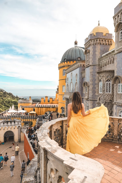 Alicia Mara at Pena Palace in Sintra, Portugal | Travel Guide