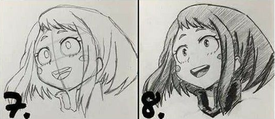 Como Dibujar a Ochako Uraraka de Boku no Hero Academia