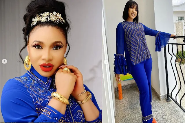 Actress Tonto Dikeh brags on Bob risky photo