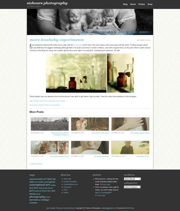 Lazy Sunday WordPress Theme