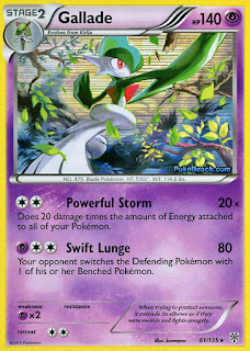 Gallade Plasma Storm Pokemon Card