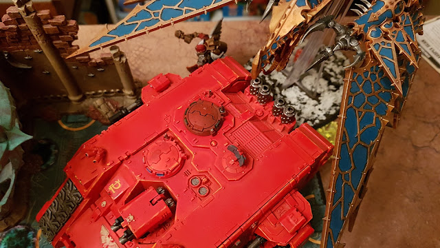 Warhammer 40k battle report - Eternal War - Scorched Earth - 1500 points - Thousand Sons vs Blood Angels