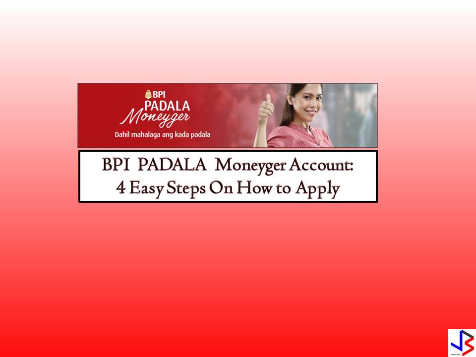 If you are the "manager" of remittances sent by an Overseas Filipino Worker (OFW), this savings account is designed just for you. With the BPI Padala Moneyger, you can effectively budget and save for your family's future. Remittances are sent directly into your account in a safe and very convenient way.