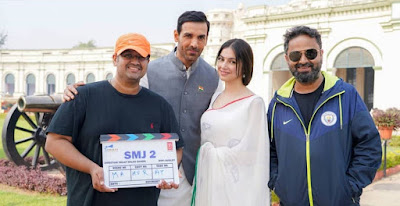 John Abraham and Divya Khosla Kumar with 'Satyameva Jayate 2' Director Milap Zaveri and Producer Nikhil Advani Satyameva Jayate 2