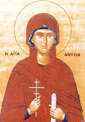 ST. ANYSIA of Thessalonica, The Holy Virgin Martyr