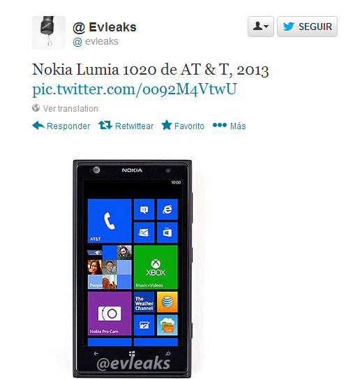 Se filtra una imagen de la próxima Nokia Lumia 1020 con  41 Megapixeles