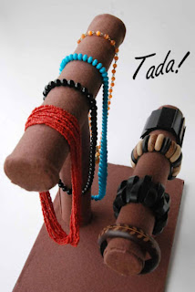 Expositor diy de bijuterias para pulseiras