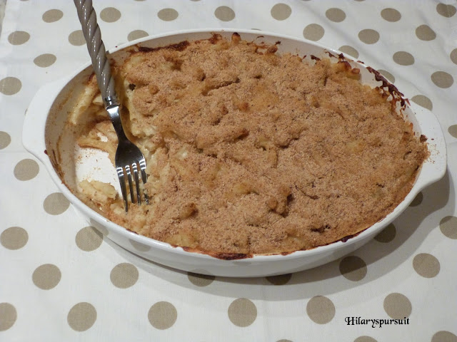 Gratin de macaronis au cheddar