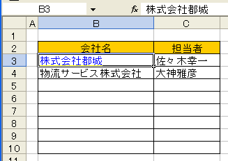 会社名をクリックするとHPが開きます