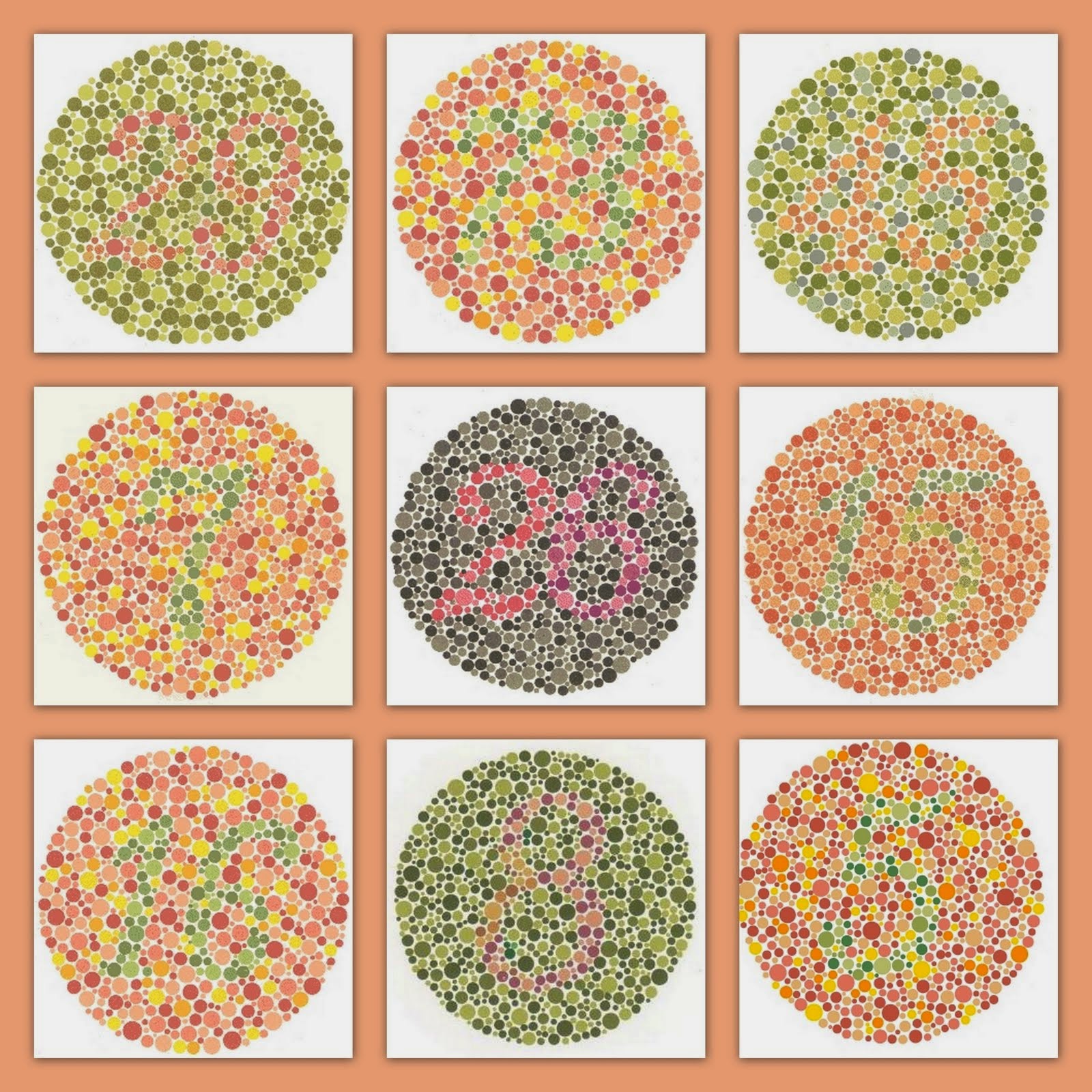 GAMBAR TEST BUTA WARNA-HURUF TOKEK-ISHIHARA 