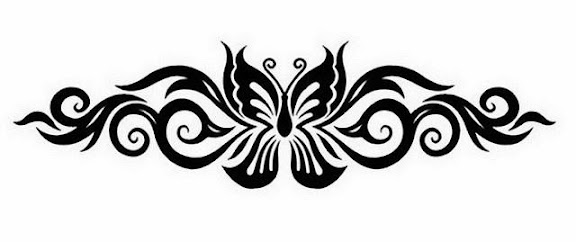 Armband tribal butterfly tattoo stencil