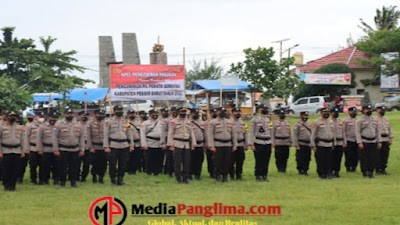 Hadapi Pesta Demokrasi Pilperatin Serentak, Polres Pesibar Gelar Apel Serpas