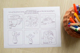 Bible Stories Sequencing Activity Cards