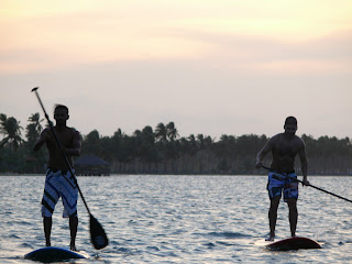 SUP- Stand Up Paddling @ DE SILVA´s KiteResortKalpitiya