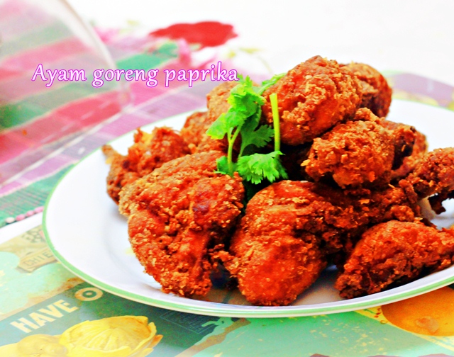 Catatan harian dunia masakan: Ayam goreng paprika