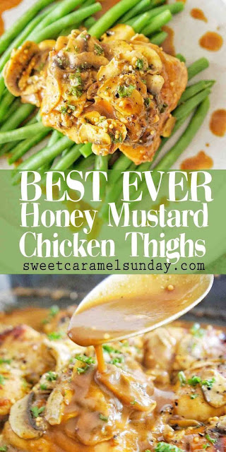 ★★★★★ | Creamy Honey Mustard Chicken Thighs