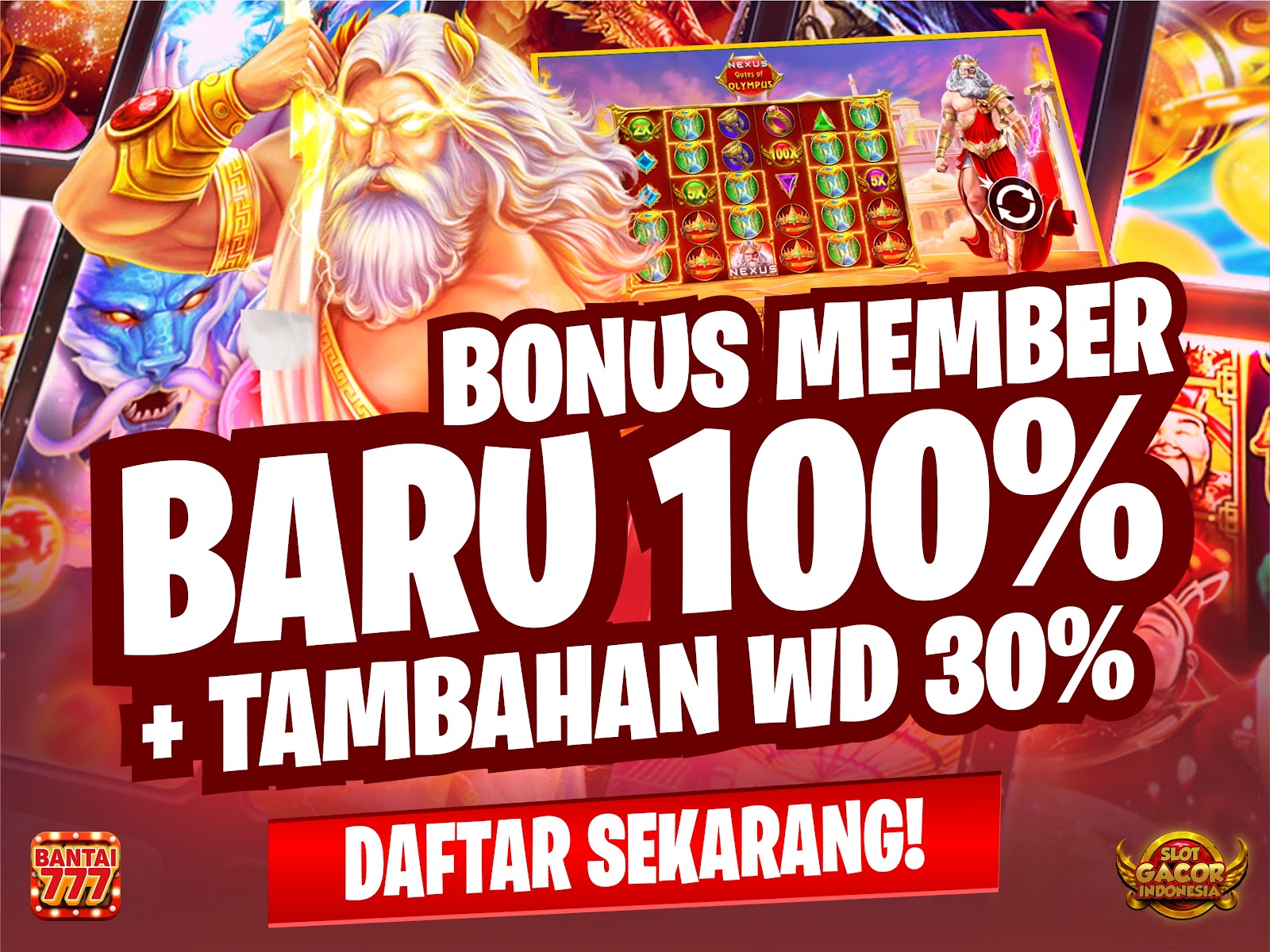 Spesial Bonus 100% Newmember Bantai777