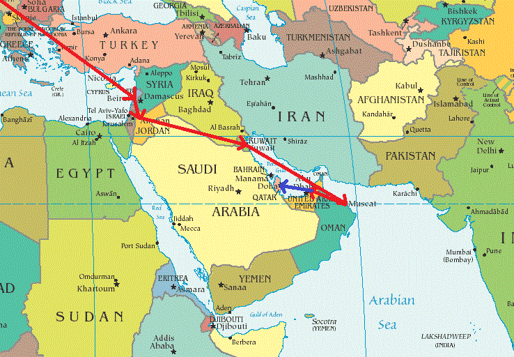 map of qatar doha. map of qatar middle east. my