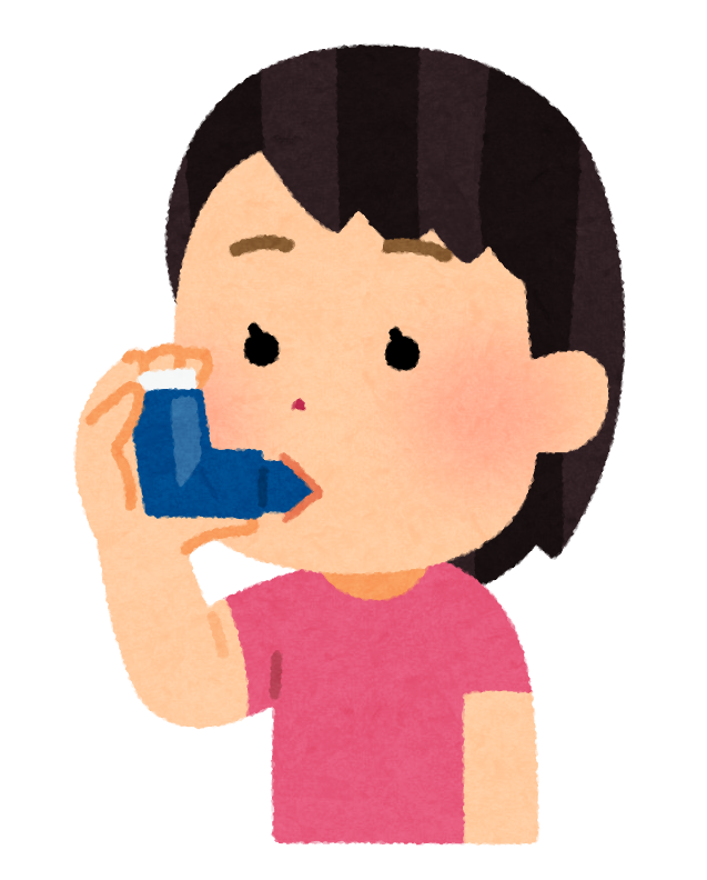 吸入器を使う女の子のイラスト かわいいフリー素材集 いらすとや