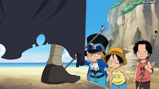 ワンピースアニメ 499話 幼少期 エース サボ ルフィ ACE LUFFY SABO | ONE PIECE Episode 499 ASL